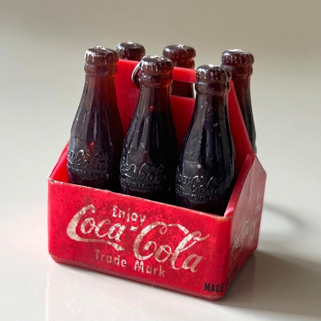 コカコーラ 6パック レトロ ヴィンテージキーホルダー | ブルボン 