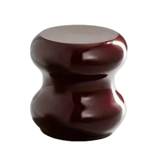 スツール 椅子 チェア モダン 傷つきにくい レジン家具 インテリア リビングルーム ダイニング コンパクト ラウンド 赤 北欧 高さ45cm