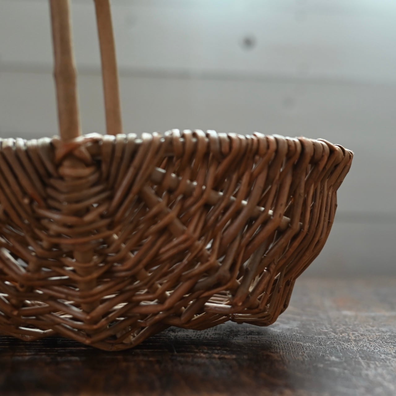 Basket / バスケット〈 かご・小物入れ・ラタン・収納・アンティーク
