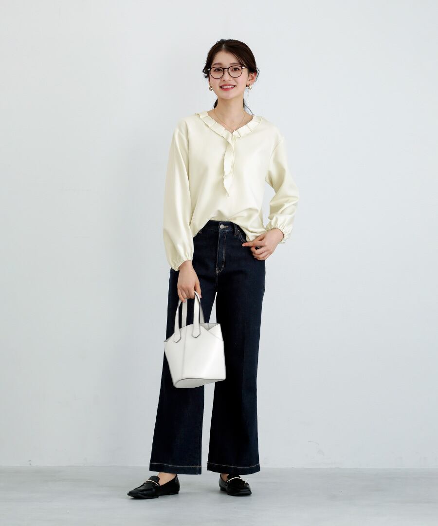 CLOTH &amp; CROSS、ペイズリー、ボウタイブラウス、 ペイズリープリントボウタイ ブラウス / 自由区 | ファッション通販