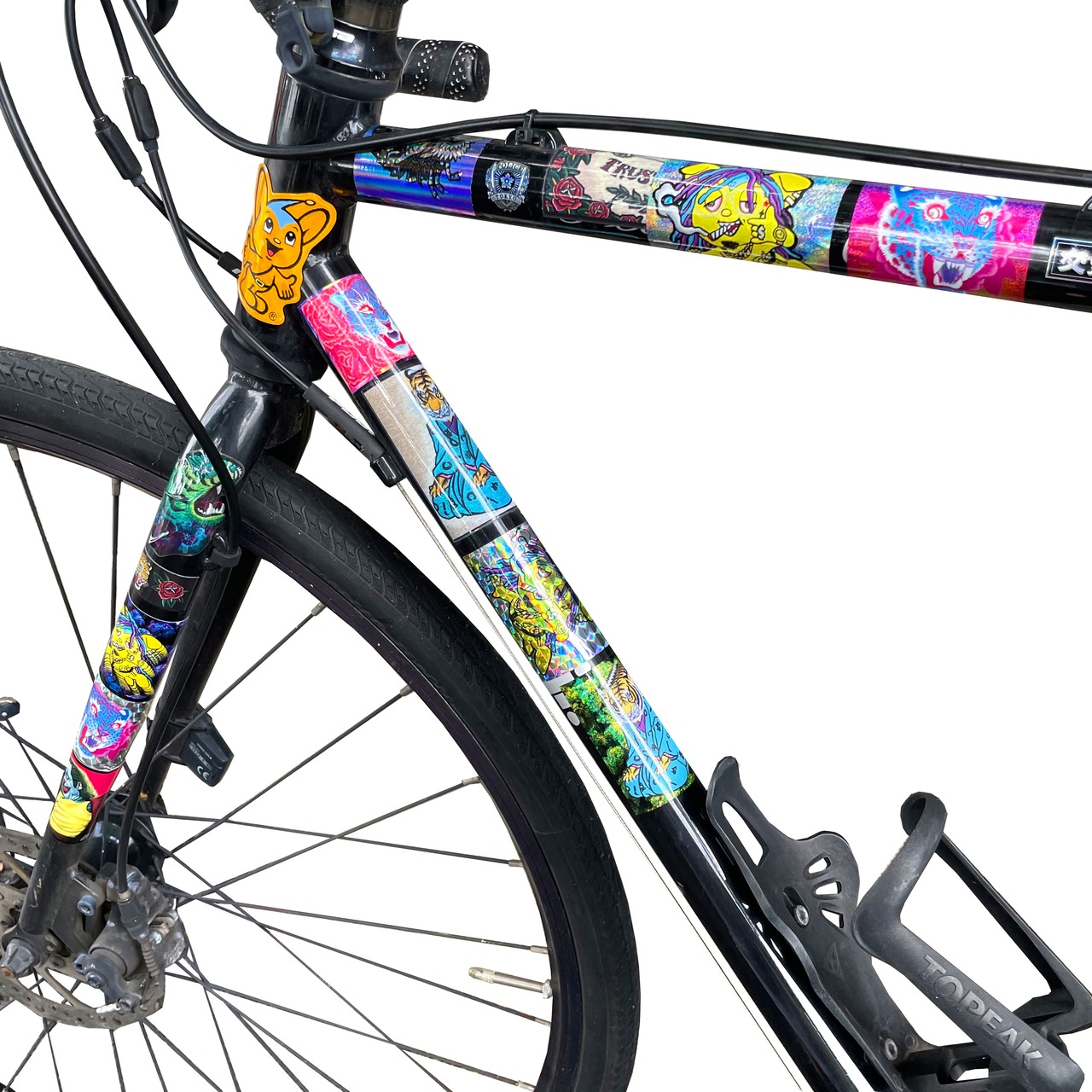 青牡丹白塩ビステッカー