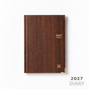 【2027ダイアリー】Diary Wall Note（ダイアリー　ウォールノート）ウォルナット