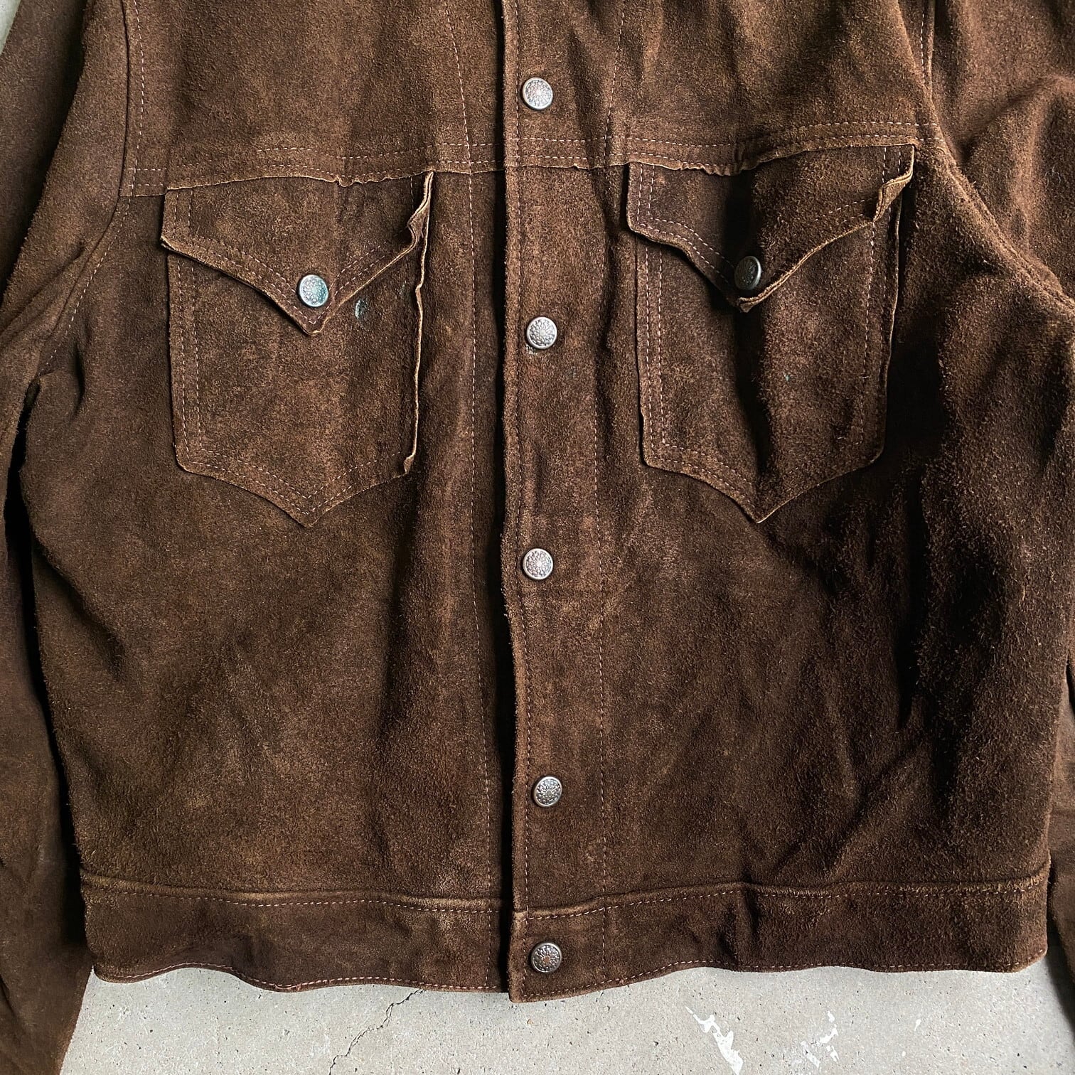 USA製 60年代 Golden Bear ゴールデンベアー スウェード 本革 レザー 