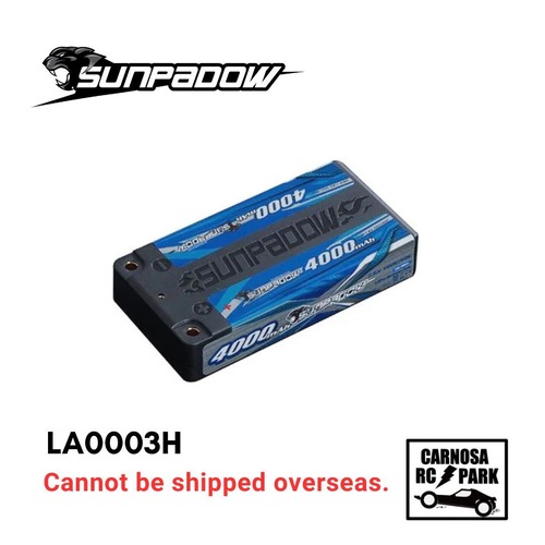 【SANPADOW サンパドウ】 7.6V / 4000mAh / 100C Blueリポバッテリー（ショート）[LA0003H]