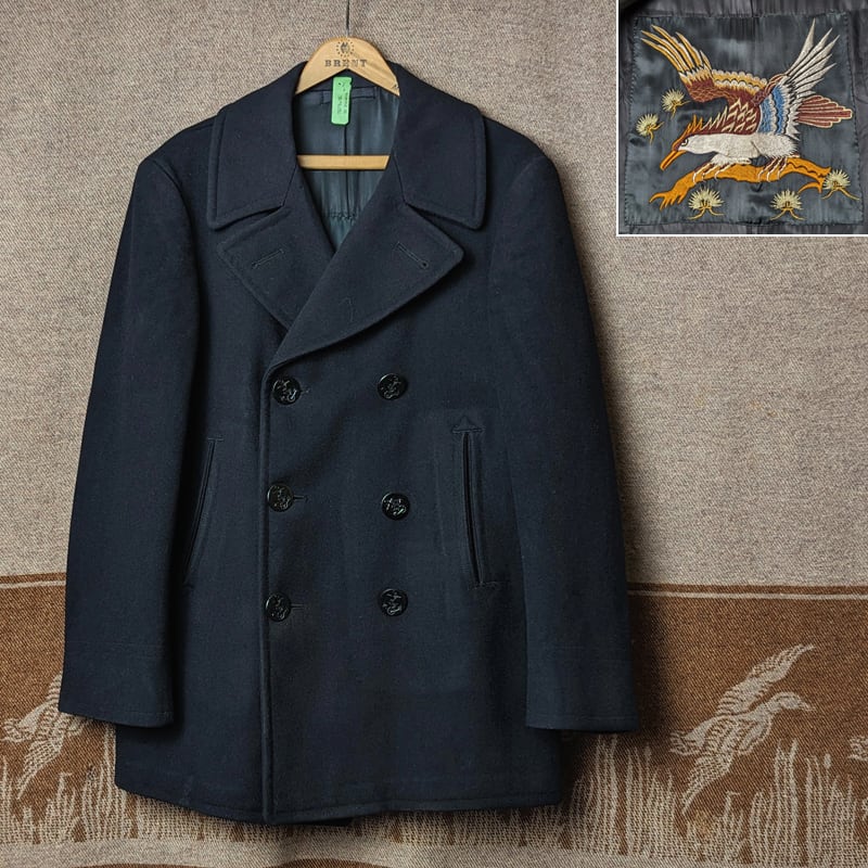 50s U.S.NAVY Pea Coat （36） Embroidered Lining | Wonder Wear ...