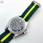 Barracuda ストラップ  "Green & Yellow" 20mm 腕時計ベルト