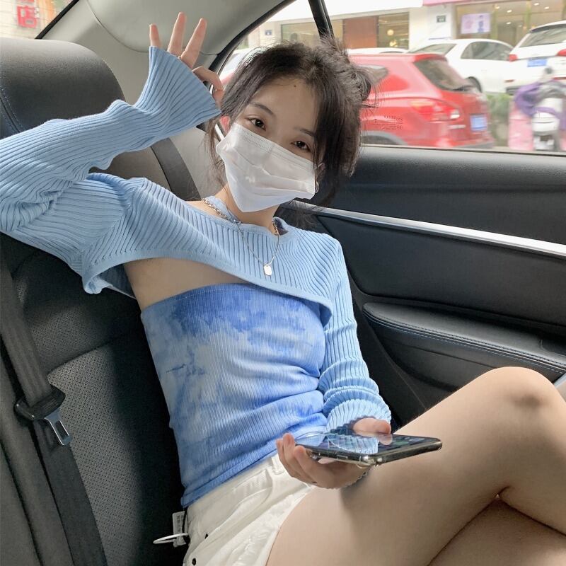 オータムニットブラウス シャツ ロング 大人ガーリー スウィート キュート カジュアル 秋物 萌量不足67363422054