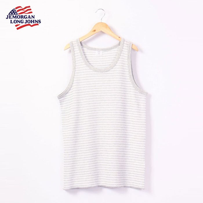 新柄】ワッフルボーダータンクトップ（パック入り） #JC761-22H