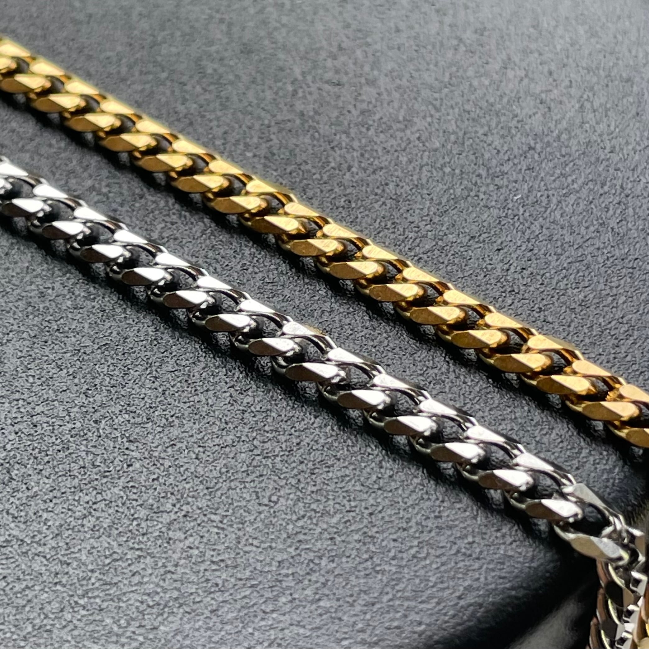 男女兼用 喜平 チェーン ブレスレット 3.5mm ◇つけっぱなし!OK 316L