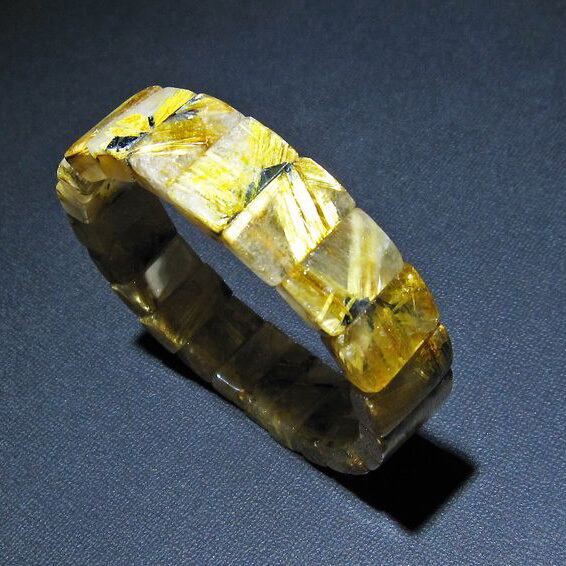 タイチンルチルクォーツ バングル  111-16765