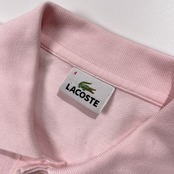 LACOSTE ラコステ 鹿の子 半袖 ポロシャツ サイズ 4 /ピンク/ファブリカ/ワンポイントワニ