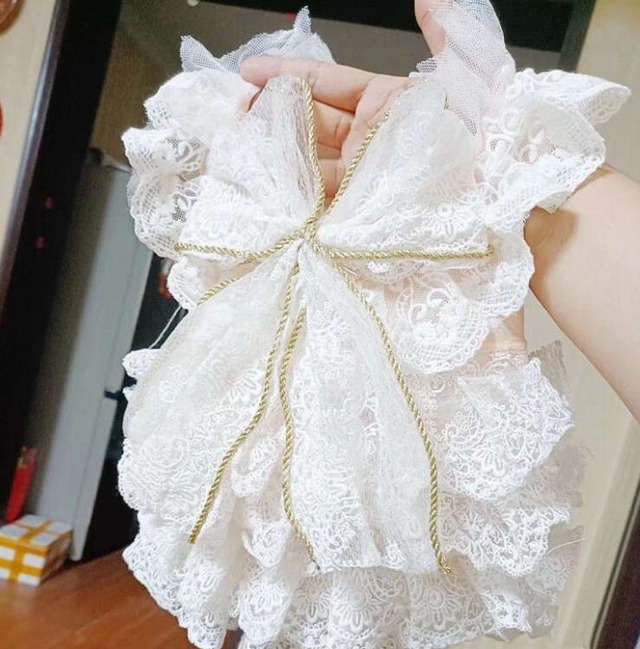 《予約》3101477 オールレースホワイトワンピ