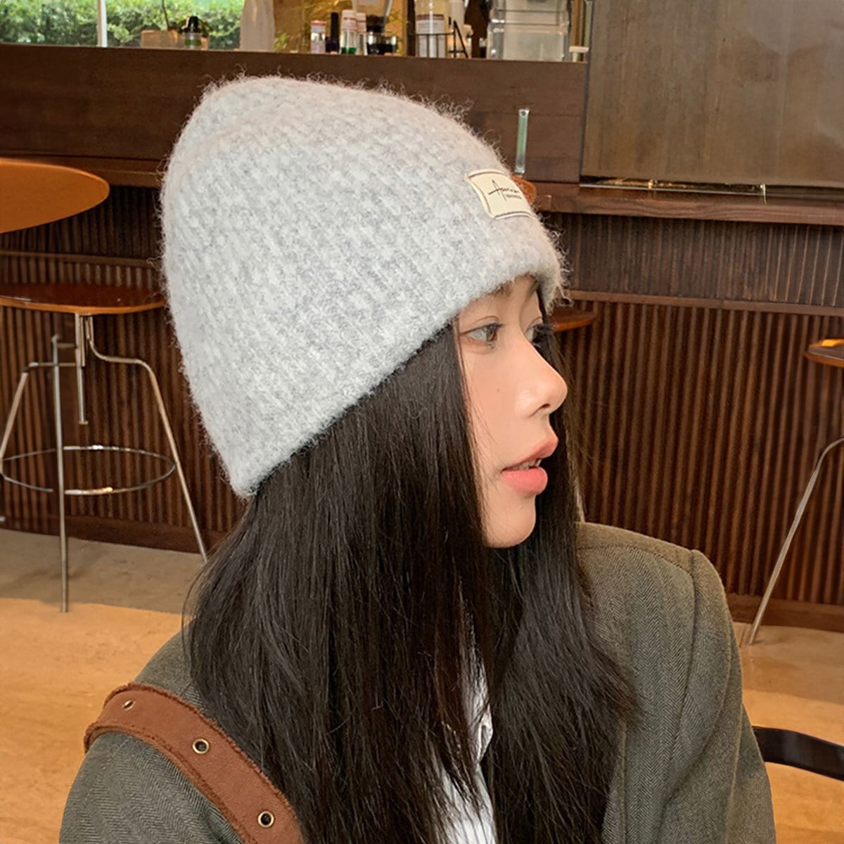 ニット帽 帽子 レディース 秋冬 防寒 保温 韓国 キャップ おしゃれ シンプル 大人 カジュアル ロゴキャップ アウトドア 柔らかい 大人可愛い