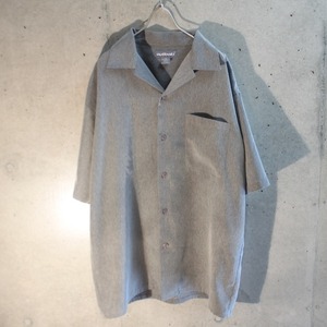 Gray Polish Open Collar Shirt 