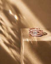 Orbit Ring|Pink Gold Plated