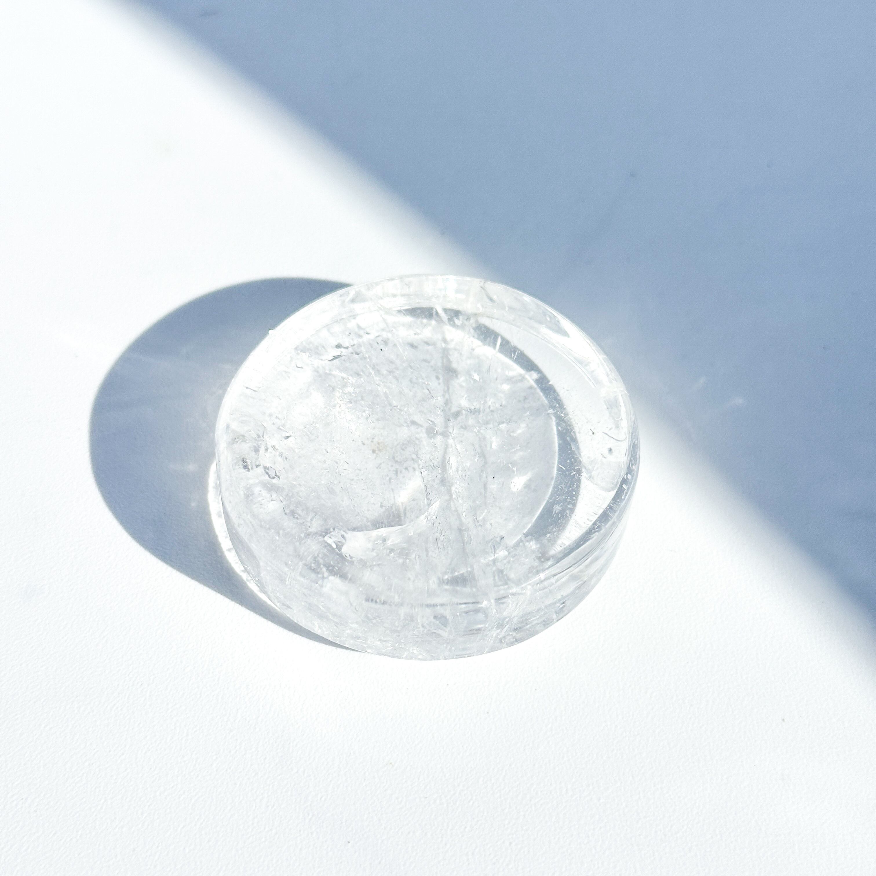 クリアクォーツ 丸型のうつわ 21◇ Clear Quartz ◇天然石・鉱物