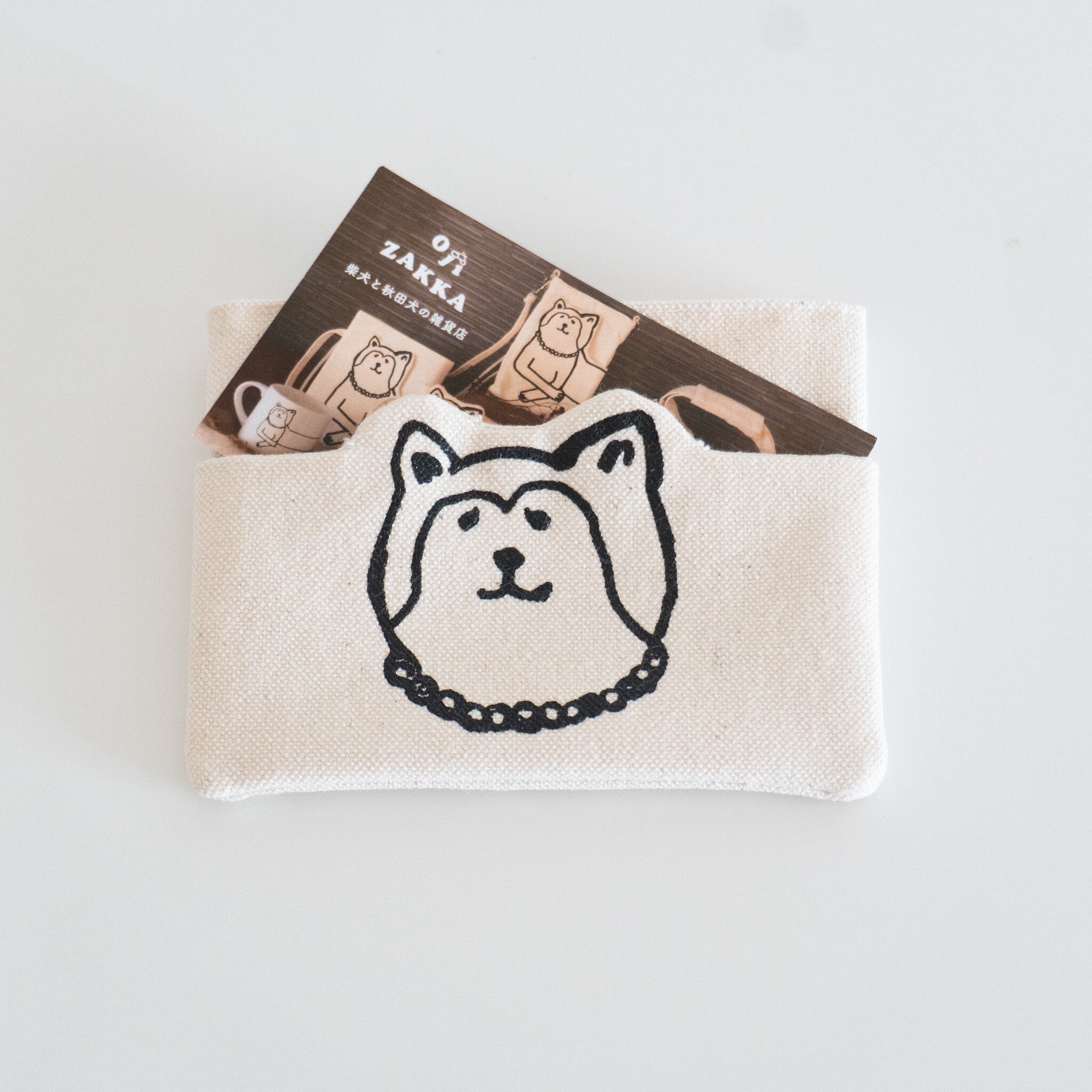 秋田犬の大館くんキャラポケパスケース/IDカードケース | OJIZAKKA