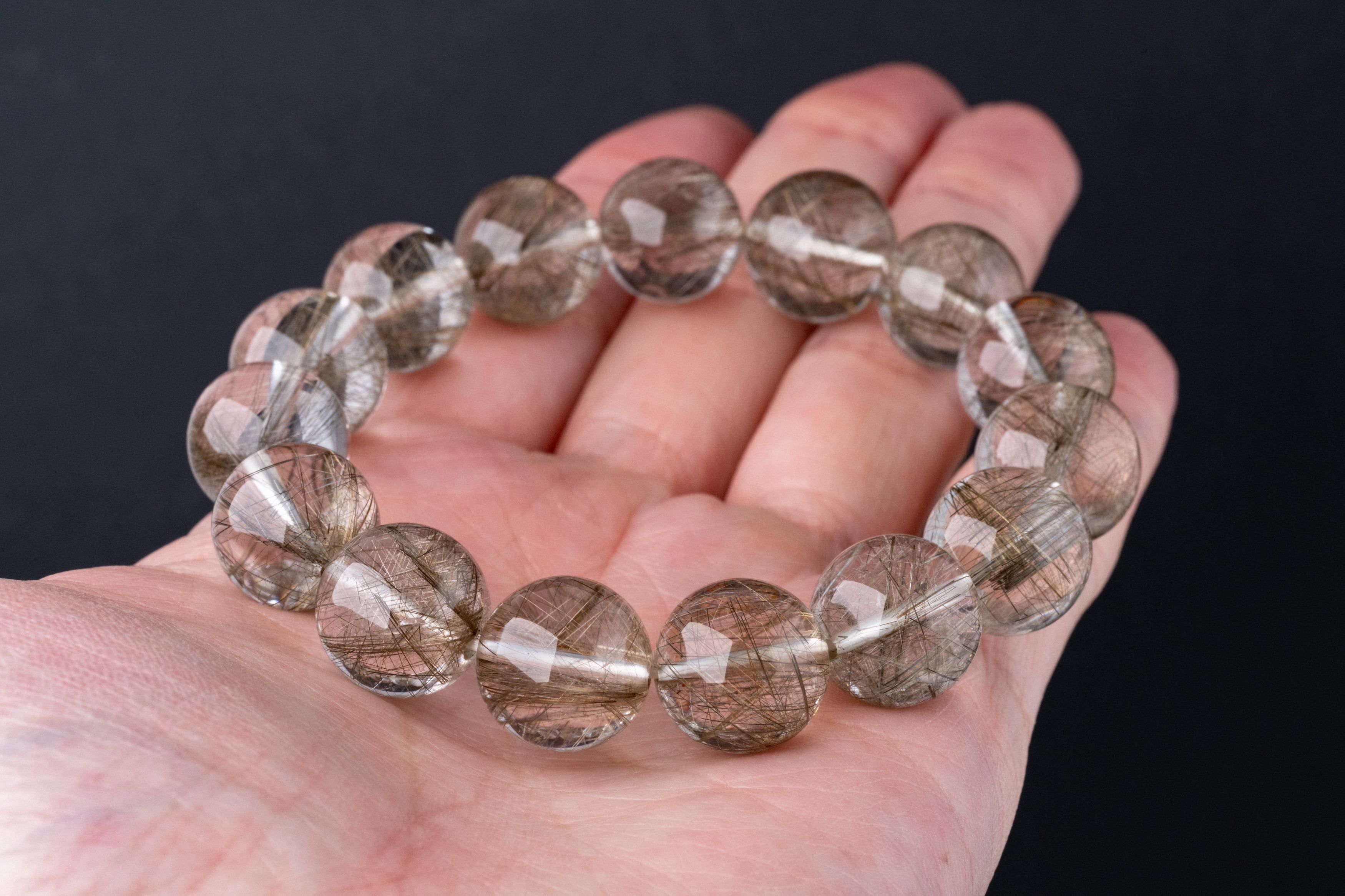 ◇一点物◇ シルバールチルクォーツ ブレスレット 14mm | 天然石専門店