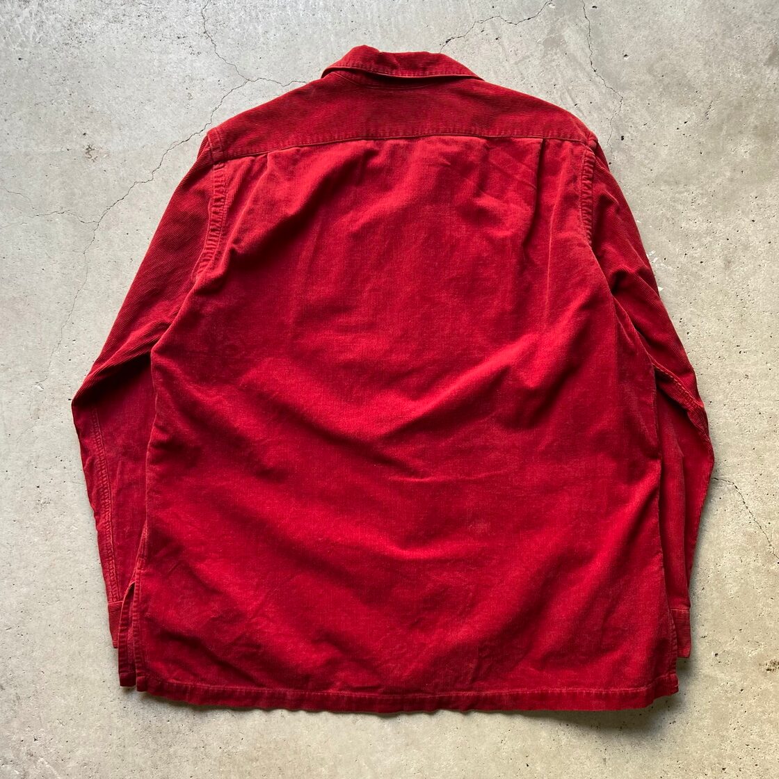 80〜90年代 ラルフローレン ポロカントリー 開襟 長袖 コーデュロイ  