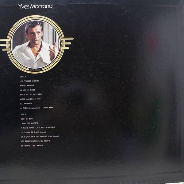 Yves Montand / Gold Disc [26 3P-10] - 画像2