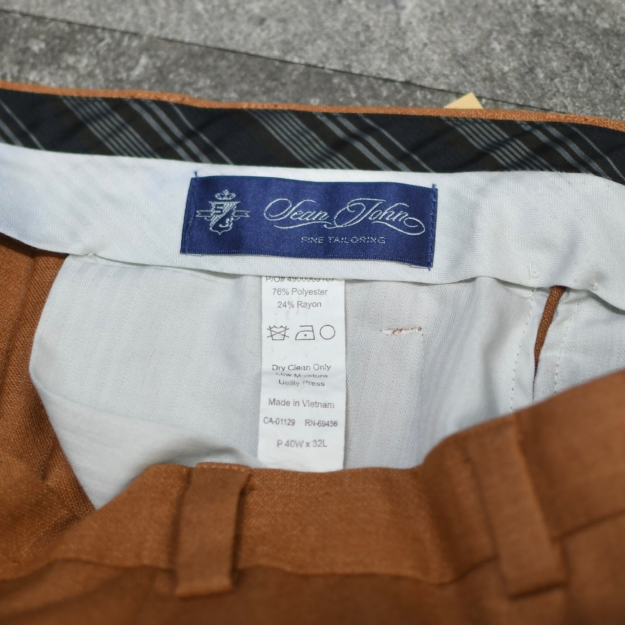 SEAN JOHN rayon blend 4tuck wide slacks