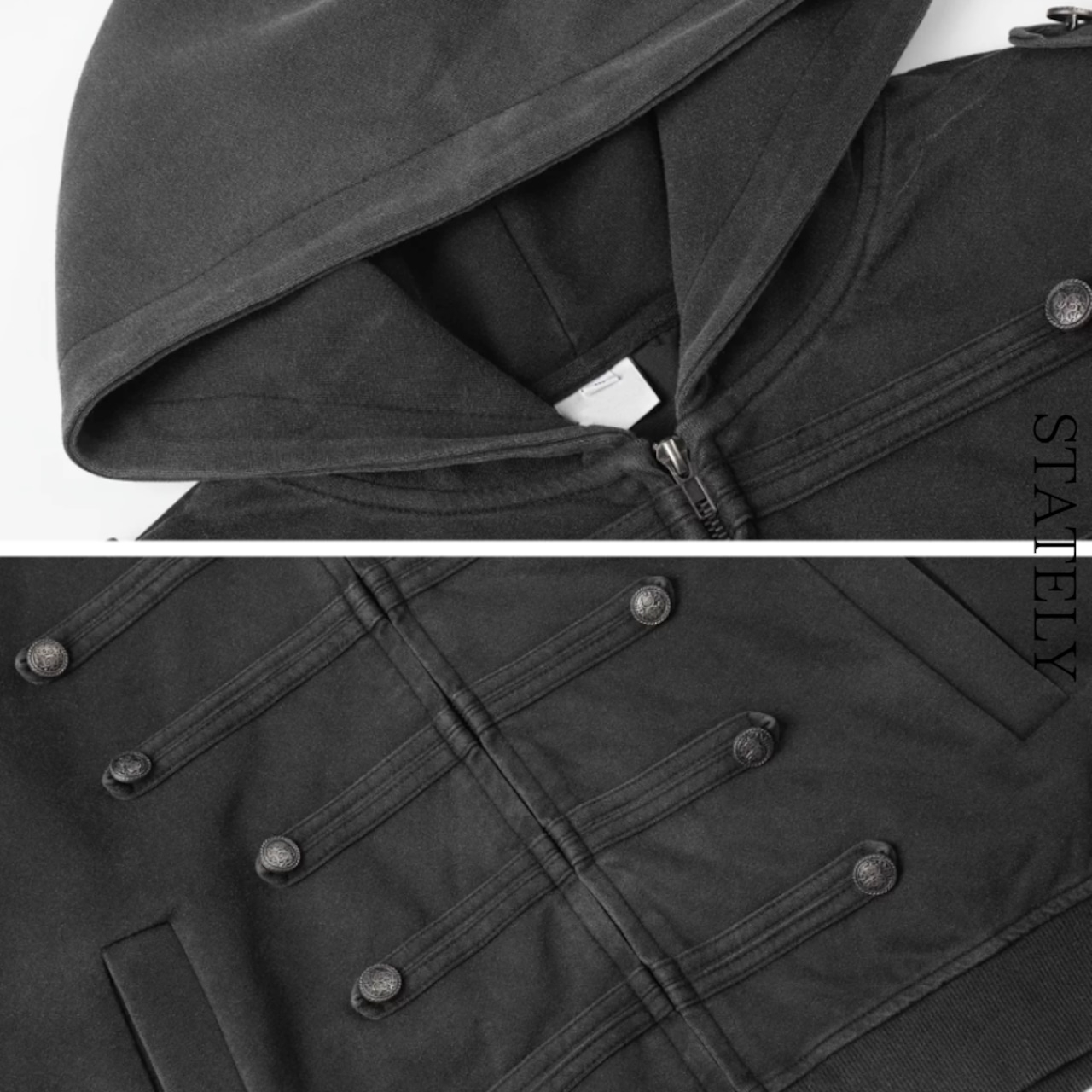 Military Button フーディー_T249・画像7