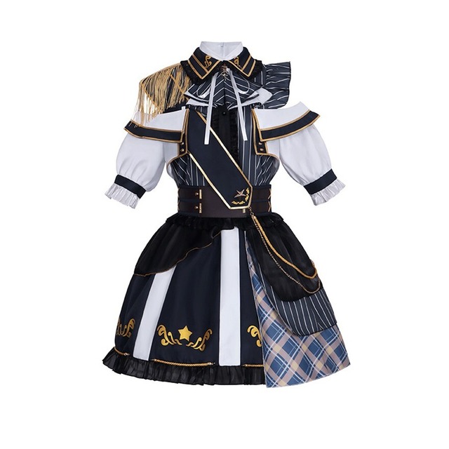 星降るステージ 襟飾りと肩章のアイドル系軍服衣装セット