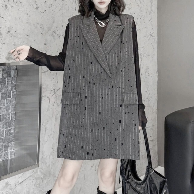 High-neck mesh bottling shirt C0505