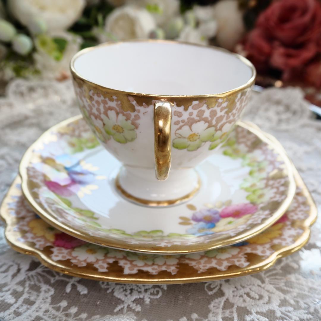 陶芸家 人気作家 植葉香澄 ネコトリ型ポピー文 盃 ねこ 猫 共箱