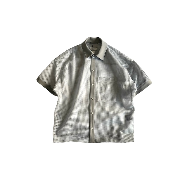 TAUPE / MESH LOOSE shirts / silver