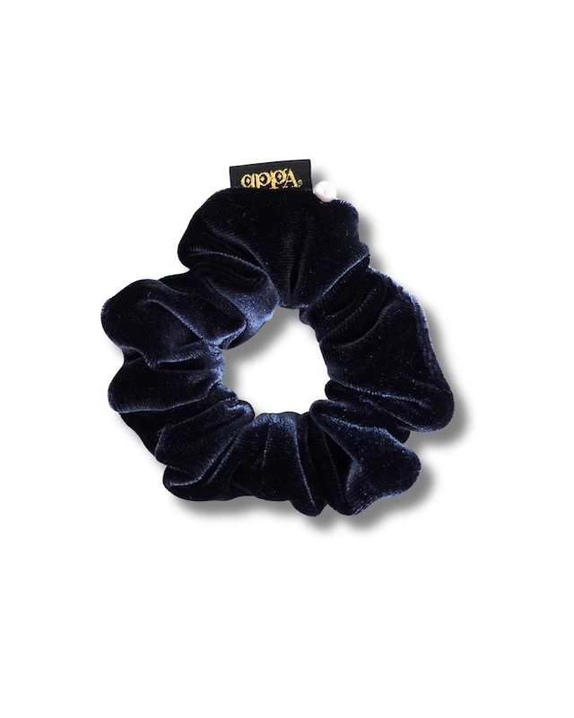 SCRUNCHIE｜Navy Velvet Scrunchie