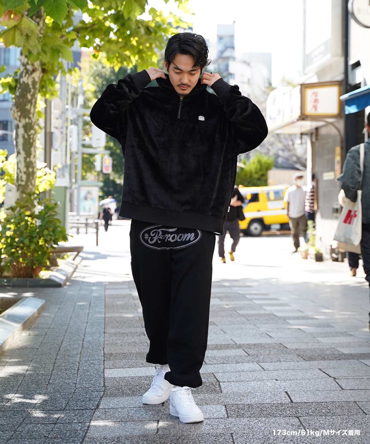 【#Re:room】BIG LOGO PRINT WIDE SWEAT PANTS［REP234］