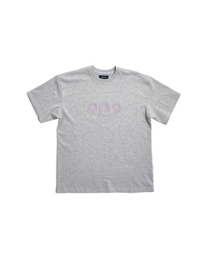 [999HUMANITY] EVERYDAY LOGO HALF TEE (MELANGE GREY) 正規品  韓国 ブランド 韓国ファッション 韓国代行 999 ヒューマニティ HUMANITY 日本 店舗