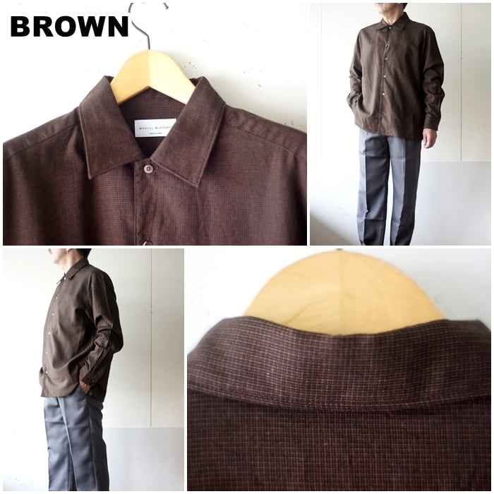 MANUAL ALPHABET マニュアルアルファベット MA-S-805 長袖シャツ