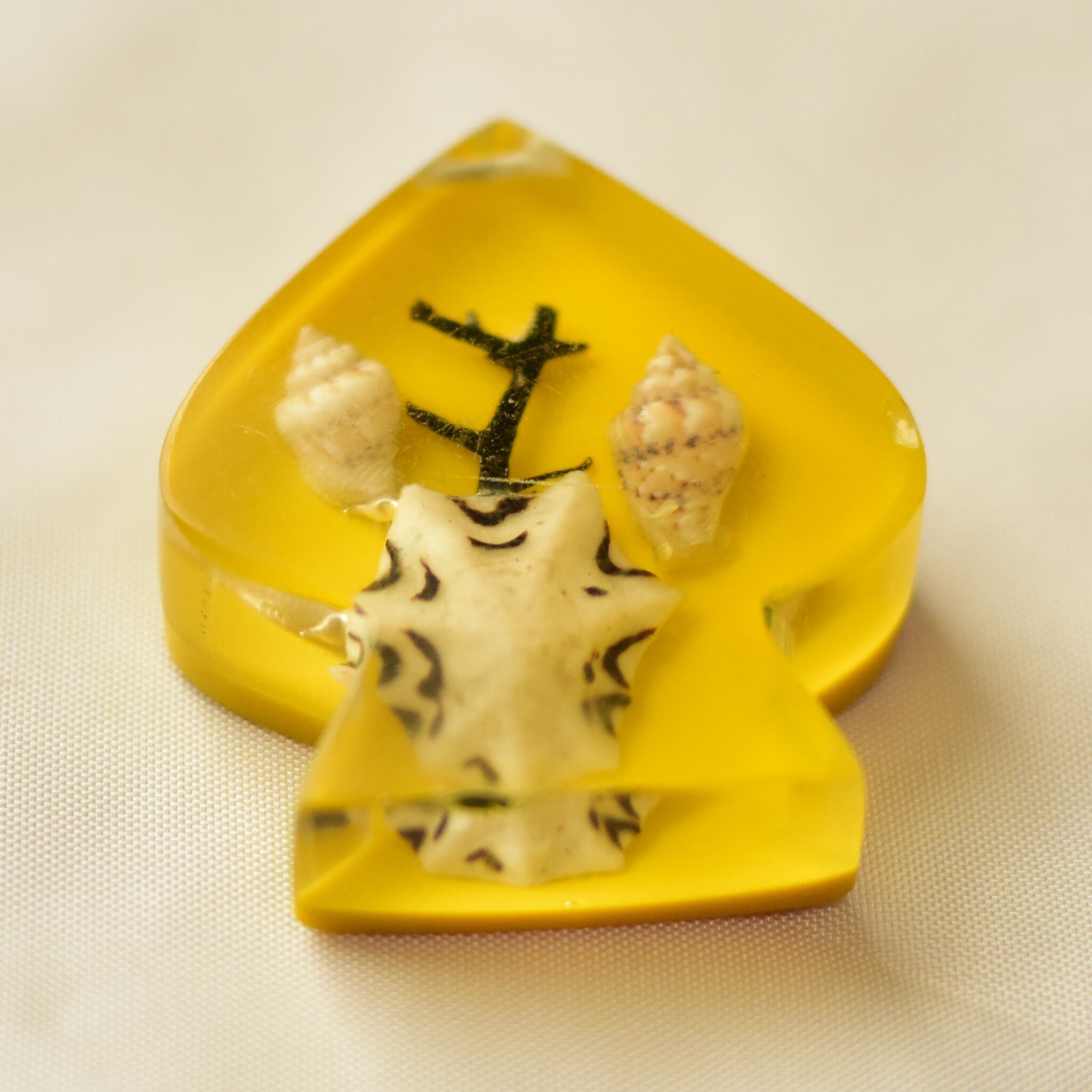 3個セット 昭和レトロポップ 樹脂製のチャーム | チェコガラスボタン