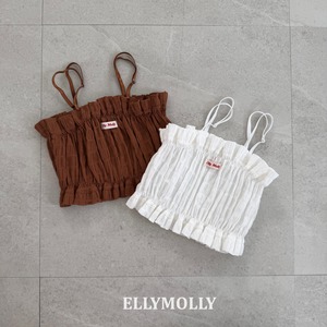 [予約] ELLY MOLLY - popcorn bustier ( brown / ivory )
