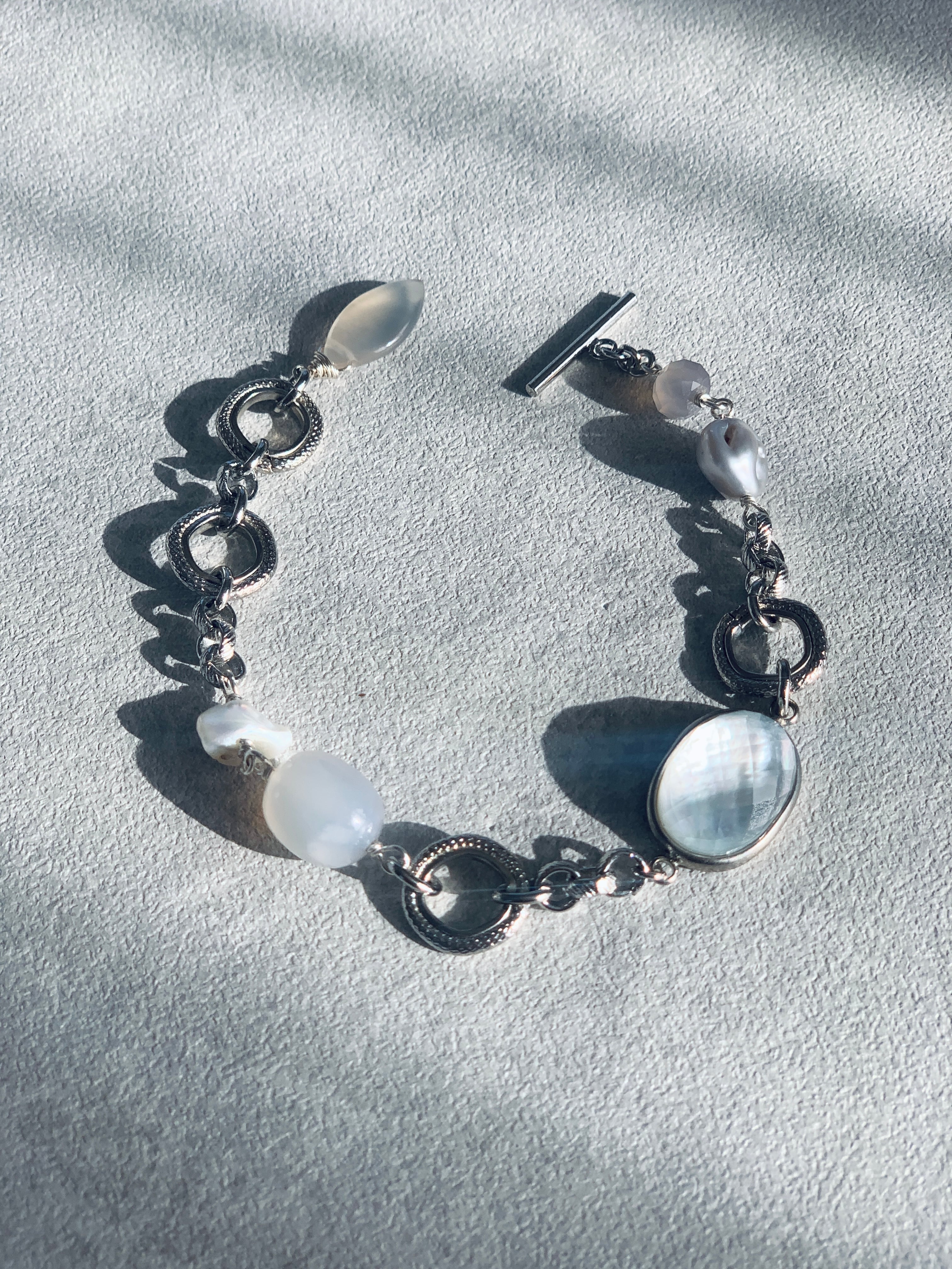 thawing multi stone bracelet