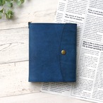 送料無料】ほぼ日手帳カバー（A6サイズ 1日1ページ用） 本革【サックス