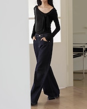 Denim wide Pants T20393