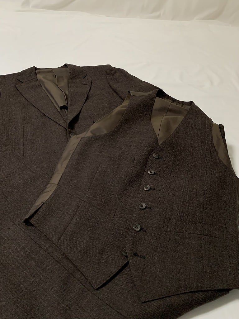 1970~80's Woven Check Design 3PC Set-Up "Burberrys"