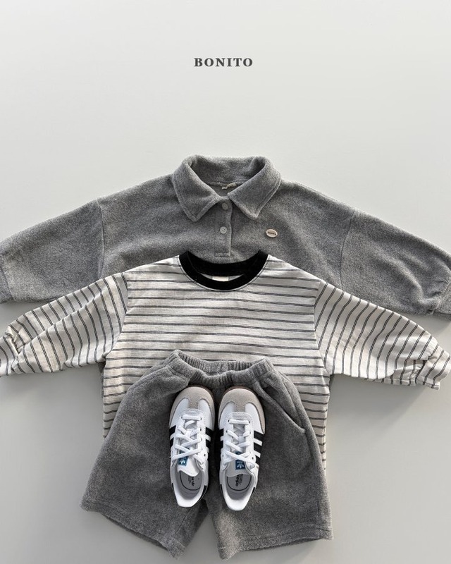 【予約】Terry Collar Tee Set