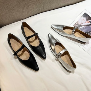 Pointed flat shoes　2308311
