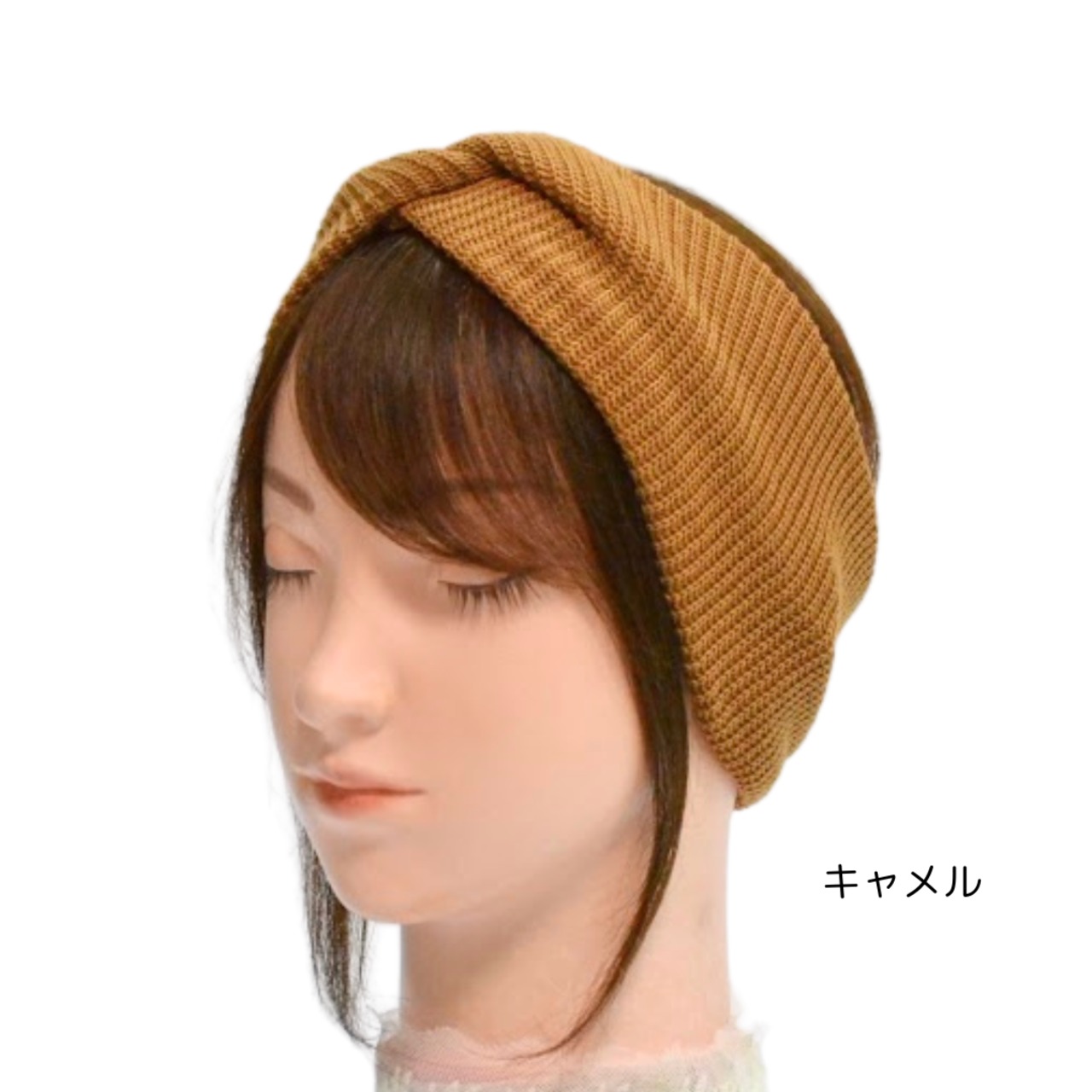 幅広ターバン|薄毛・白髪カバー 前髪ウィッグと使えるおうち用ヘアバンド