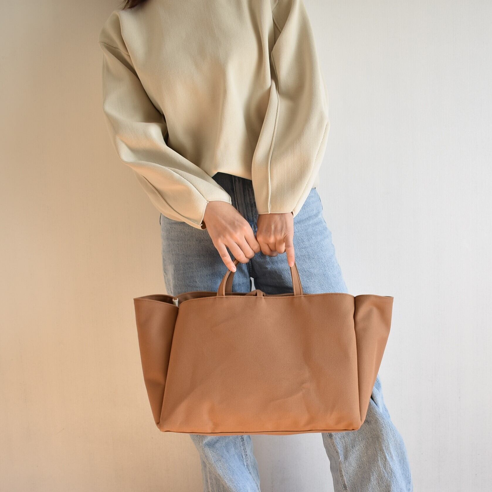 BOX1 TOTE BAG(モカ/ベージュ） | cherie aimer trip（シェリ エメ