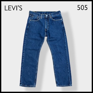 【LEVI'S】505 メキシコ製 MEXICO デニム ジーパン ジーンズ 紺 テーパード ジッパーフライ W32 L29リーバイス US古着