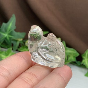 10.透明度高☆親子亀水晶☆