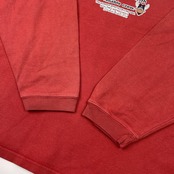 CAPTAIN SANTA キャプテンサンタ プリント 長袖Tシャツ カットソー サイズ M /メンズ/レッド系/ジョイマークデザイン/日本製