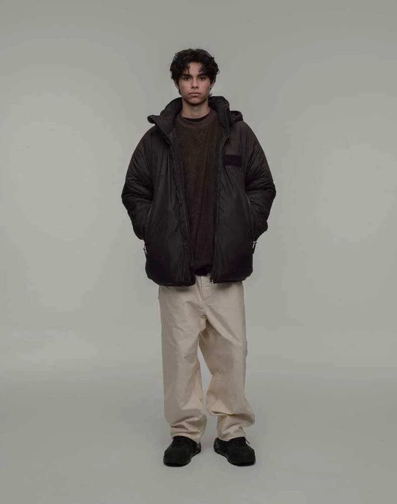 (O-) レイチョウルイラボ SLEEPY PARKA ブラック O-【レイチョウルイラボ】sleepy parka 