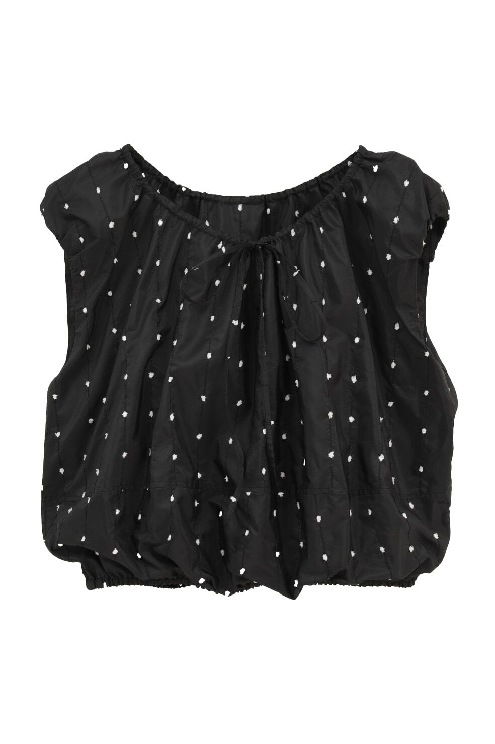 トップス CLANE W FACE DOT SLEEVELESS RIBBON TOPS CLANE W FACE DOT SLEEVELESS RIBBON TOPS | FLICKA ASHIYA