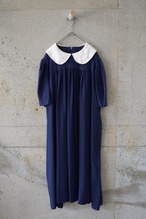 Dress with a large gathered collar